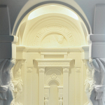 Встраиваемый в стену гипсовый светильник под покраску с колоннами и арками в античном стиле Antiquity Athena варинант исполнения - 11 | Loft Concept в Казани