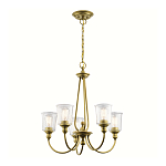 Люстра с прозрачными плафонами из пузырчатого стекла Kichler варинант исполнения - 10 | Loft Concept в Казани