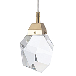 Подвесной светильник с хрустальным плафоном Esme Crystal Brass Hanging lamp варинант исполнения - 1 | Loft Concept в Казани