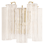 Бра с вертикальными стеклянными подвесками Hexagon Tube Light варинант исполнения - 1 | Loft Concept в Казани