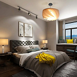 Подвесной светильник с белыми изящными декоративными лепестками Volumetric Petal Lamp варинант исполнения - 6 | Loft Concept в Казани