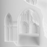 Встраиваемый в стену гипсовый светильник под покраску с эффектом разрушенной стены Antiquity Athena варинант исполнения - 8 | Loft Concept в Казани