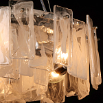 Люстра круглая с подвесными прямоугольными пластинами из стекла Glacier Panels варинант исполнения - 5 | Loft Concept в Казани