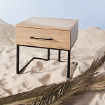 Тумба прикроватная с ящиком в стиле лофт Urban Style Space 2 варинант исполнения - 6 | Loft Concept в Казани