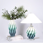 Настольная лампа с абажуром Green Wave варинант исполнения - 2 | Loft Concept в Казани