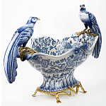Фарфоровая чаша с птицами Blue and White варинант исполнения - 2 | Loft Concept в Казани