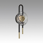 Бра с черным основанием и золотистым декором Bruno варинант исполнения - 3 | Loft Concept в Казани