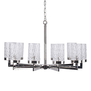 Люстра Estebe Glass Nickel Chandelier