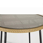 Барный столик с круглой плетеной столешницей Wicker Table Top варинант исполнения - 5 | Loft Concept в Казани
