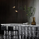 Подвесной светильник с прозрачной стеклянной птичкой Serip Voa варинант исполнения - 9 | Loft Concept в Казани