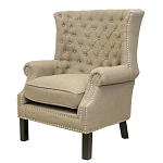 Кресло Charlie Armchair brown flax варинант исполнения - 3 | Loft Concept в Казани