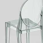 Прозрачный стул с серым оттенком LOUIS GHOST CHAIR варинант исполнения - 6 | Loft Concept в Казани