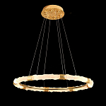 Люстра в форме кольца с золотым декором Warm Heavenly Light варинант исполнения - 9 | Loft Concept в Казани
