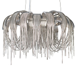 Люстра подвесная круглая с изогнутыми металлическими дугами и ниспадающими цепочками 65 см Atlantis Chain варинант исполнения - 15 | Loft Concept в Казани