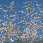 Обои ручная роспись Houghton Canton Blue варинант исполнения - 2 | Loft Concept в Казани