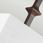 Бра с прямоугольным тканевым абажуром белого цвета Feiss варинант исполнения - 7 | Loft Concept в Казани