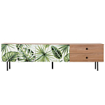 Длинная ТВ-тумба с принтом на ящиках Elise TV Stand варинант исполнения - 2 | Loft Concept в Казани