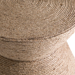 Приставной стол с отделкой из джута Juti D30 см варинант исполнения - 4 | Loft Concept в Казани