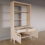 Стеллаж Primo с ящиками Светлый дуб  варинант исполнения - 7 | Loft Concept в Казани