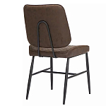 Стул с темно-коричневой обивкой из экокожи Benderson варинант исполнения - 3 | Loft Concept в Казани