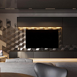 Гипсовая 3D панель с принтографией PM-107 варинант исполнения - 1 | Loft Concept в Казани