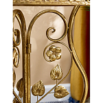 Столик приставной золотистый с орнаментом на столешнице Tanzania варинант исполнения - 6 | Loft Concept в Казани