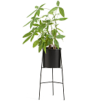 Кашпо из металла Elevated Planters черное варинант исполнения - 2 | Loft Concept в Казани