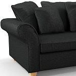 Мебельная ткань Шенилл черный цвет 138 см T4-35 варинант исполнения - 7 | Loft Concept в Казани