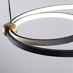 Люстра подвесная светодиодная черный металл Ring Horizontal варинант исполнения - 5 | Loft Concept в Казани