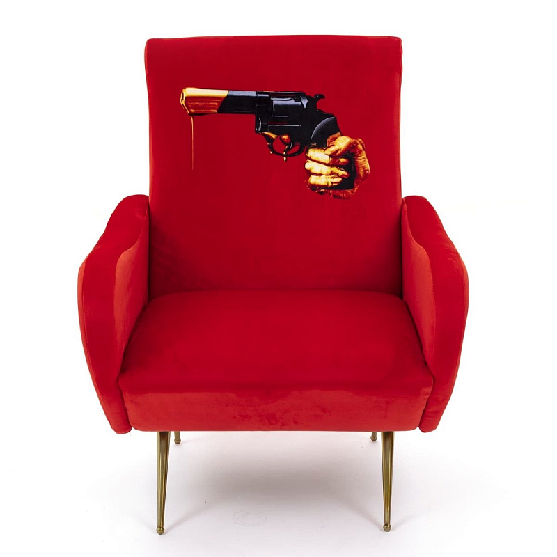 Кресло Seletti Armchair Revolver Красный в Казани | Loft Concept 