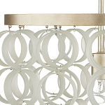 Потолочный светильник с каскадом из круглых декоративных колец Waterfall from the Rings варинант исполнения - 1 | Loft Concept в Казани