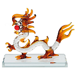 Декоративная стеклянная статуэтка Дракон Glass Dragon Statuette варинант исполнения - 1 | Loft Concept в Казани