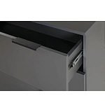 Комод цвета графит с 3-мя ящиками Strict Lines  варинант исполнения - 6 | Loft Concept в Казани