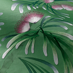 Обои ручная роспись Silk Tree Colourway SC-92 on Emerald Green dyed silk варинант исполнения - 3 | Loft Concept в Казани