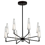 Люстра с прозрачными плафонами из стекла Umbrella варинант исполнения - 2 | Loft Concept в Казани