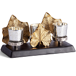 Подсвечник Cozy Light с декором кленовыми листьями варинант исполнения - 1 | Loft Concept в Казани