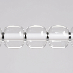 Люстра линейная с 6-ю прозрачными стеклянными плафонами округлой формы HANDLE GRAPE варинант исполнения - 4 | Loft Concept в Казани