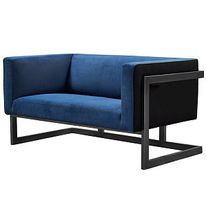 Диван Cube Blue Loveseat Sofa
