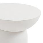 Приставной столик белого цвета Tori варинант исполнения - 3 | Loft Concept в Казани