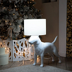 Лампа COLLECTION OF DOGS с абажуром Бультерьер варинант исполнения - 10 | Loft Concept в Казани