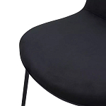 Стул черный с обивкой из велюра Black Archie Chair варинант исполнения - 5 | Loft Concept в Казани