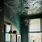 Обои ручная роспись Silk Tree Blossom on Sung Green Williamsburg варинант исполнения - 2 | Loft Concept в Казани