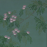 Обои ручная роспись Silk Tree Blossom on Sung Green Williamsburg варинант исполнения - 1 | Loft Concept в Казани