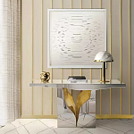 Консоль прямоугольная с основанием в виде расколотого камня Lapiaz варинант исполнения - 1 | Loft Concept в Казани