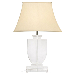 Настольная лампа хрустальная с бежевым абажуром Perfect варинант исполнения - 1 | Loft Concept в Казани