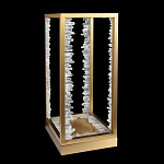 Настольная лампа прямоугольная с декоративными элементами в виде кристаллов Smooth Shine варинант исполнения - 2 | Loft Concept в Казани