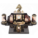 Настольный письменный набор из яшмы с декором в виде орла Manager Organizer варинант исполнения - 1 | Loft Concept в Казани