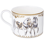 Чайный сервиз из фарфора с изображением лошадей на 6 персон 14 предметов Porcelain Horse Set варинант исполнения - 4 | Loft Concept в Казани