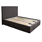 Кровать серая с подъемным механизмом Adelaide варинант исполнения - 1 | Loft Concept в Казани