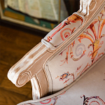 Кресло из массива бука серое с растительным орнаментом Raffael Floral Grey Armchair варинант исполнения - 5 | Loft Concept в Казани